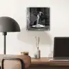 Geit - Bord - Spaghetti - Zwart Wit plexiglas 5mm klein -sfeer6