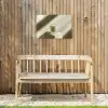 Matcha - Glas - Groen - Minimalistisch Tuinposter op houten frame 2 cm dik klein -sfeer4