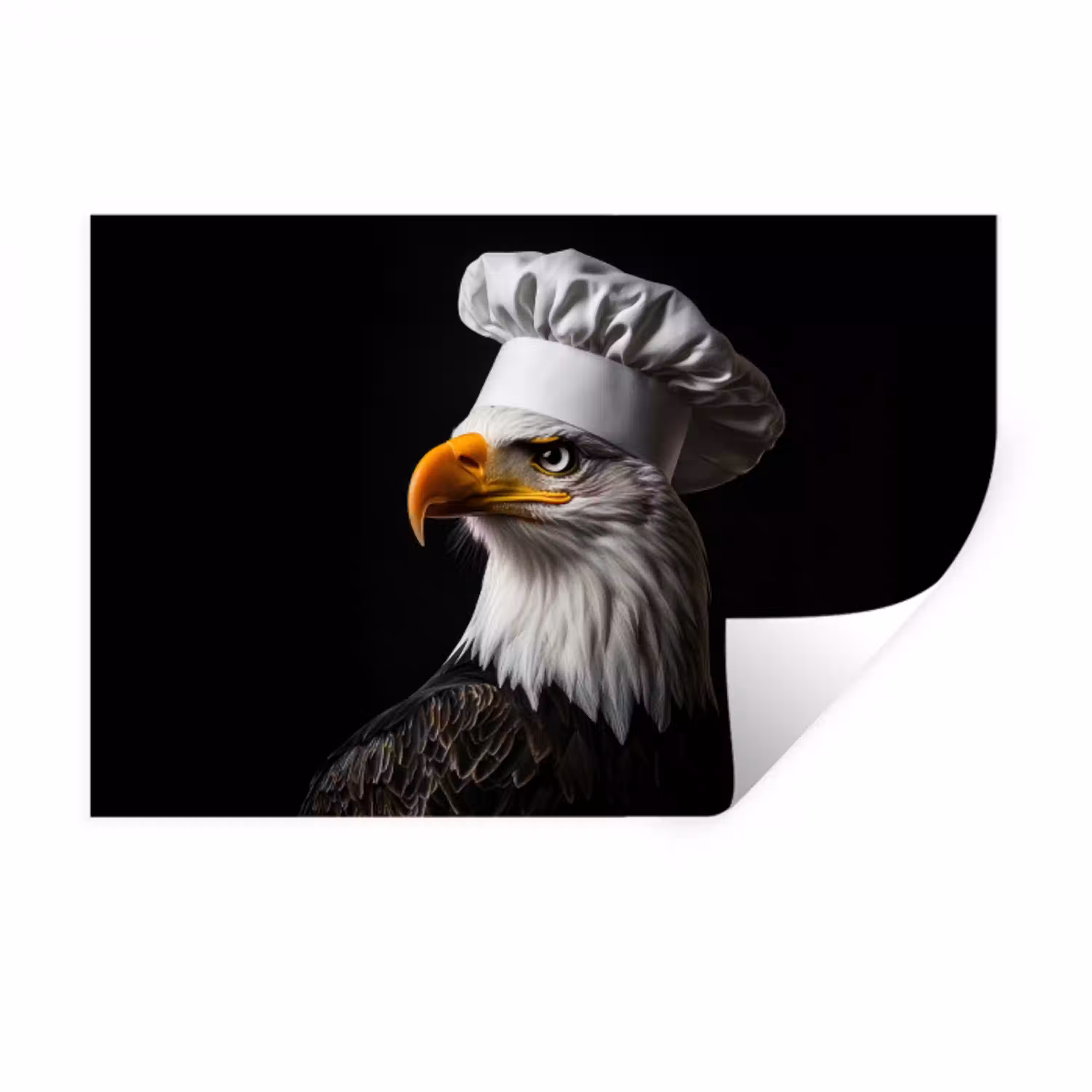 Arend -Amerika - Koksmuts - Vogel - Stoer Muursticker klein -3d