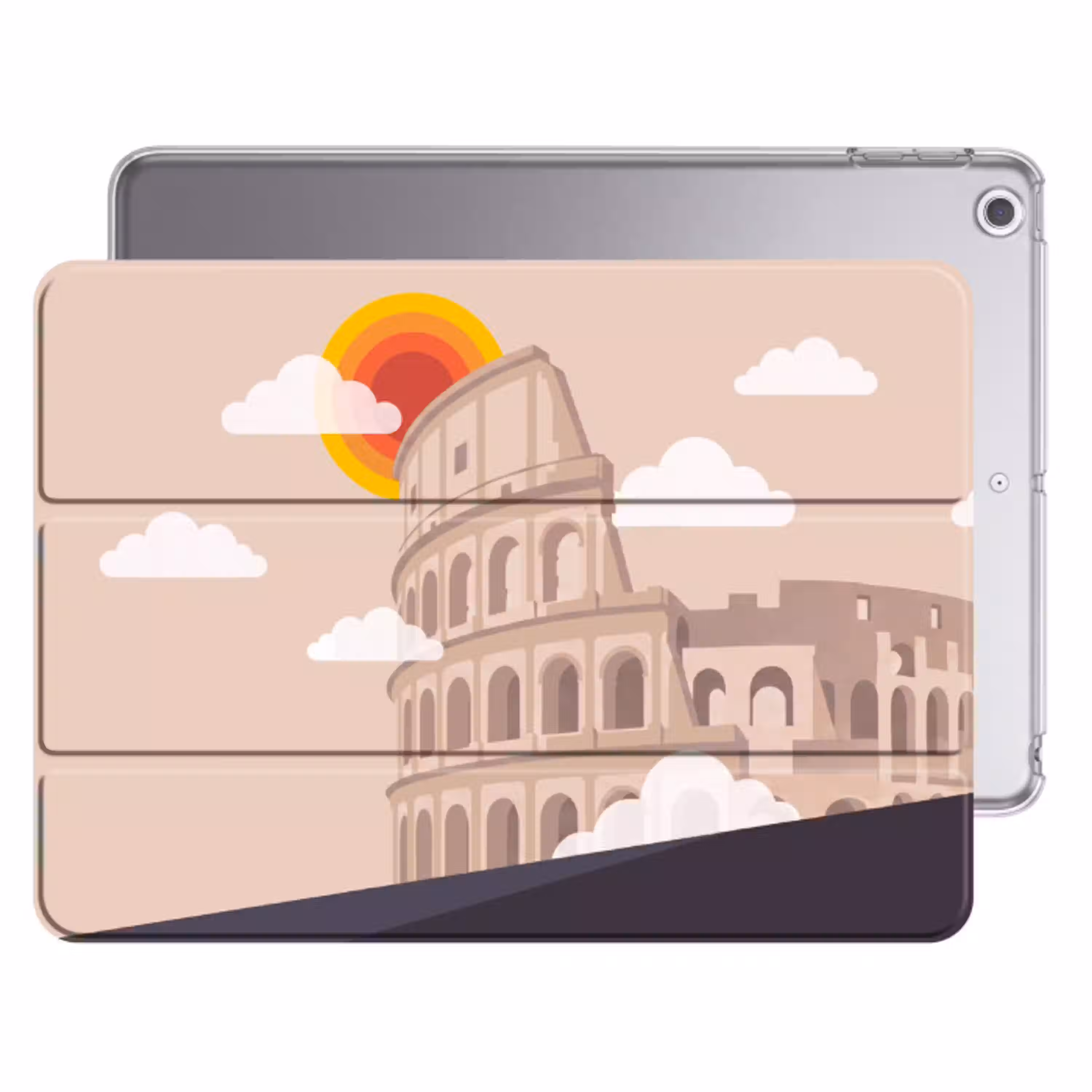 Colosseum - Zonsopgang - Rome - Architectuur - Beige Apple iPad 2017 middel -threedimensional_3d_global