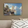 Zeilschip - Huizen - Kade - Zee canvas 2cm klein -sfeer3