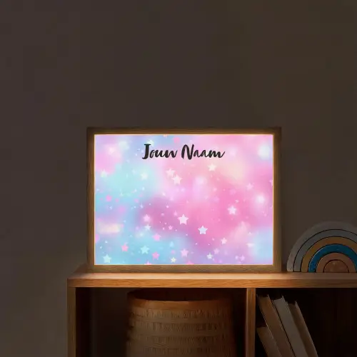 Sterren - Kleuren - Magie Light Box met batterij (Wandlamp kind) middel -sfeer1_kind