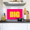 Dream big - Roze - Geel - Minimalistisch Inductie beschemer met haakjes klein -sfeer2