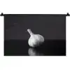 Knoflook - Zwart - Wit Wandkleed katoen klein -zz3d