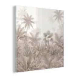 Jungle - Tropisch - Natuur -Vintage - Beige plexiglas 5mm klein -z3d