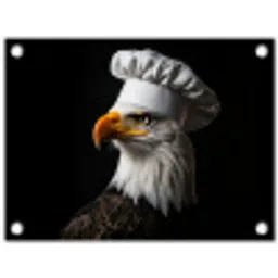 Arend -Amerika - Koksmuts - Vogel - Stoer tuinposter los doek klein -3d