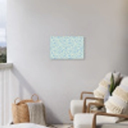 Giraf - Modern - Blauw Tuinposter op houten frame 2 cm dik klein 845 -sfeer1