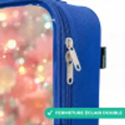 Bloemenfee in roze sprookjeswereld Kinderkoffer - Blauw klein -rits_FR