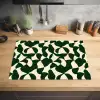Groen - Organische vlakken - Crème Inductie beschermer vinyl 3mm klein 276 -sfeer5