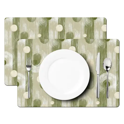 Artistiek - Modern - Groen Placemat vinyl groot 368 -zzsfeer2_Kitchenyeah-website