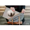 Katoenbol - Minimalistisch - Wit laptophoes neopreen klein -tas