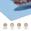 Glitters - Hamburger - Blauw poster papier klein -closeup_NL