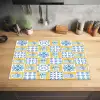 Zee - Geel - Blauw - Wit Inductie beschermer vinyl 3mm klein 276 -sfeer5