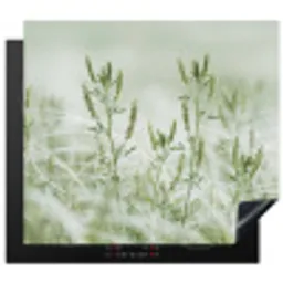Grassen - Minimalistisch - Groen Inductie beschermer vinyl 3mm middel -3d