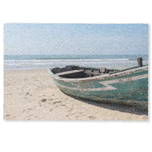 Boot - Zandstrand - Zee Deurmat klein -zkaufland3d