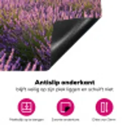 Lavendel - Landschap - Sereen - Paars Inductie beschermer vinyl 3mm klein -wsfeer4_website