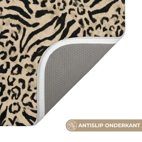 Giraf - Zebra - Motief - Bruin WCmat klein 1009 -USP_AntislipNL