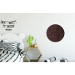 Krokodil - Leer - Bruin Wandcirkel aluminium klein -kinderkamer