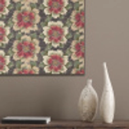 Bloemen - Klassiek - Patroon - Rood PET vilt klein 837 -sfeer6_closeup