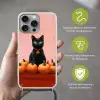 Kat - Pompoen - Roze Hoesje iPhone 16 Pro Max met koord klein -sfeer2_NL
