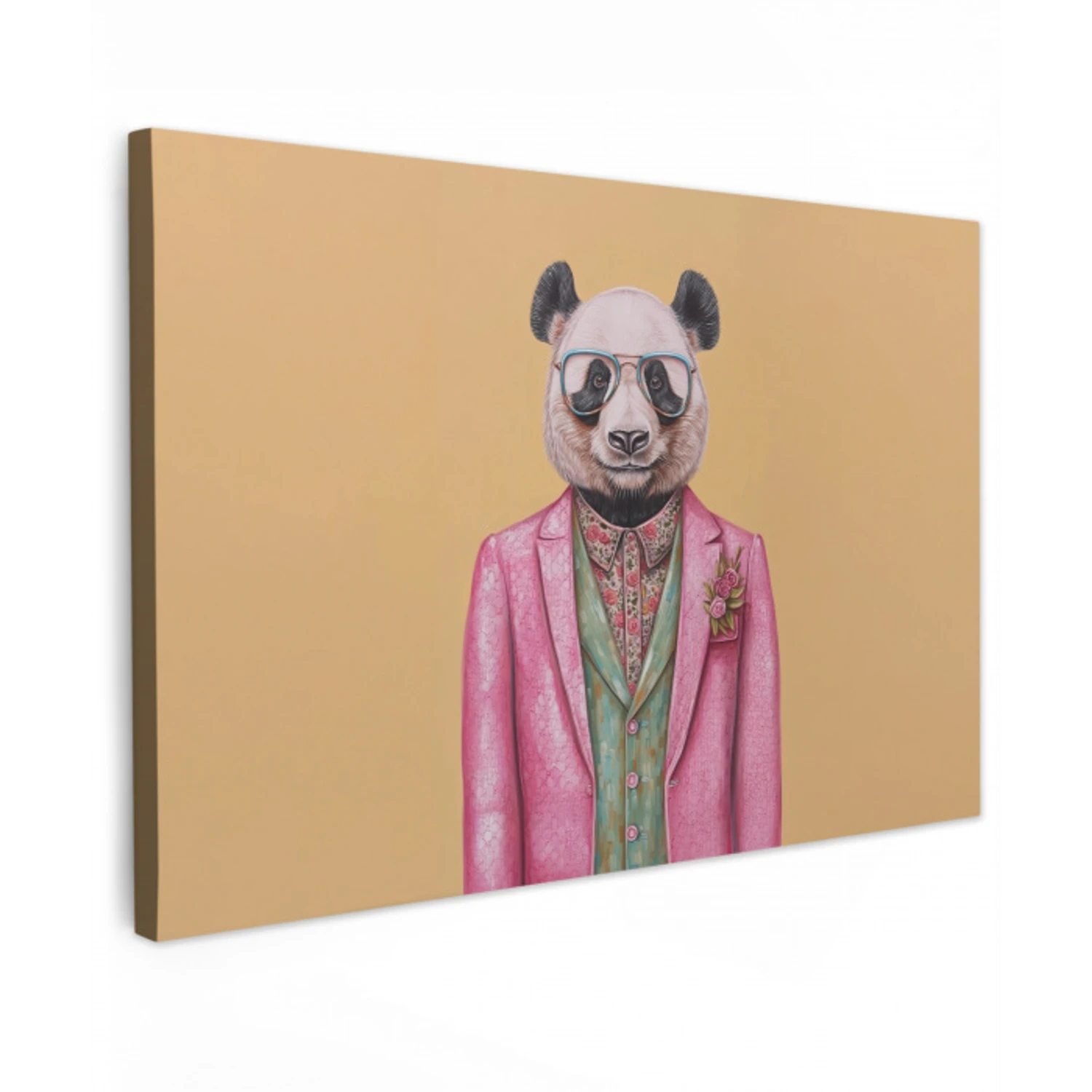Panda - Pak - Zonnebril - Blauw canvas 2cm klein -z3d