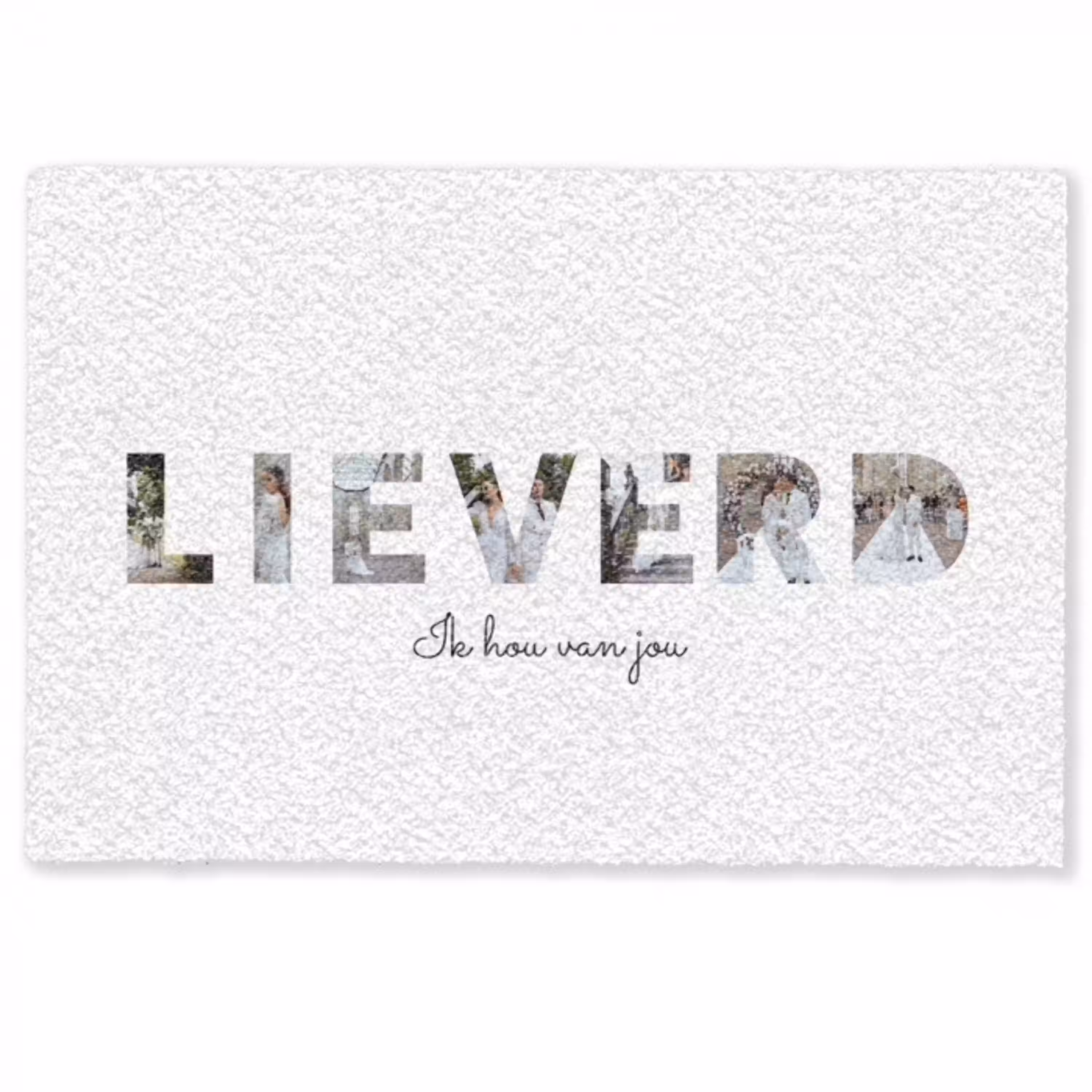Lieverd - Lettercollage Deurmat klein -zkaufland3d