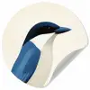 Illustratie - Blauw - Vogel Wandcirkel behangsticker klein -3d