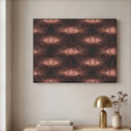 Boheems - Oog - Bruin Textielframe zwart klein 947 -sfeer2