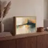 Modern - Abstract - Goud - Zwart Light Box met batterij (Wandlamp) middel -sfeer2