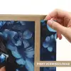 Vrouw - Blauw - Bloemen - Vlinders - Natuur Light Box met batterij (Wandlamp) middel -USP_websiteprintNL