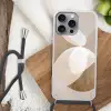 Ovale vormen - Transparant - Zachte overgang Hoesje iPhone 16 Pro Max met koord klein -sfeer4