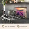 Doorkijk - Lavendel - Landschap - Bloemen - Paars keuken achterwand spatscherm klein -usp_NL