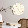 Zee - Dieren - Schelpen - Sinaasappel Wandcirkel kunststof plaat 5mm dik klein 188 -sfeer4