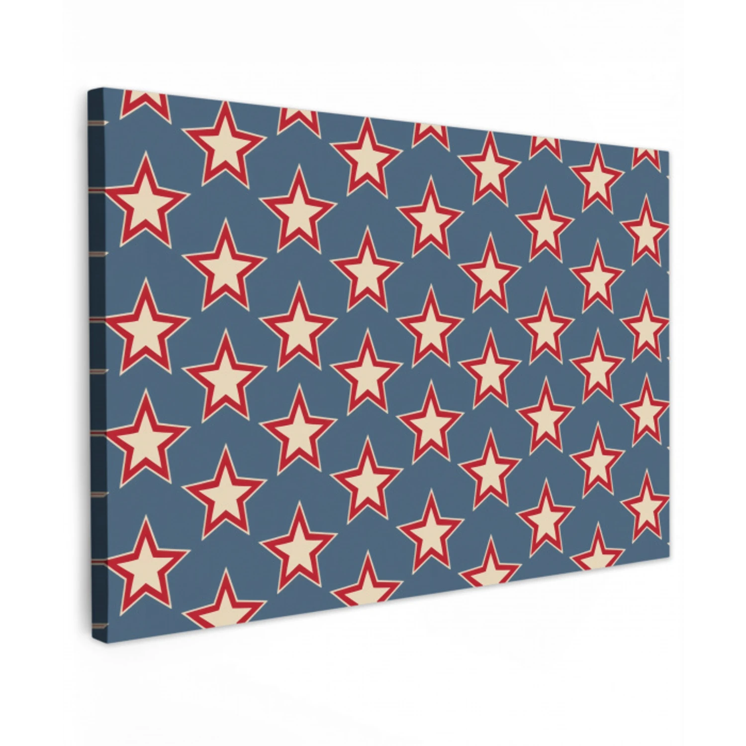Ster - Klassiek - Blauw canvas 2cm klein 34 -z3d