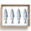 Vissen - Illustratie - Delfts - Blauw Dienblad Rechthoek middel -z3d_shopping