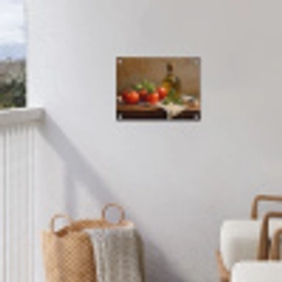 Tomaten - Olijfolie - Stilleven tuinposter los doek klein -sfeer8