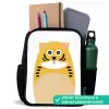 Dierenportret - kat - kinderen Rugzak - Zwart middel -inhoud_NL