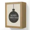 Kerstballen - Japandi - Christmas - Zwarte kerstballen Light Box met kabel (Wandlamp) klein -3d