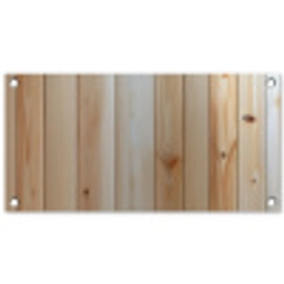 Hout - Planken - Licht tuinposter los doek klein -3d