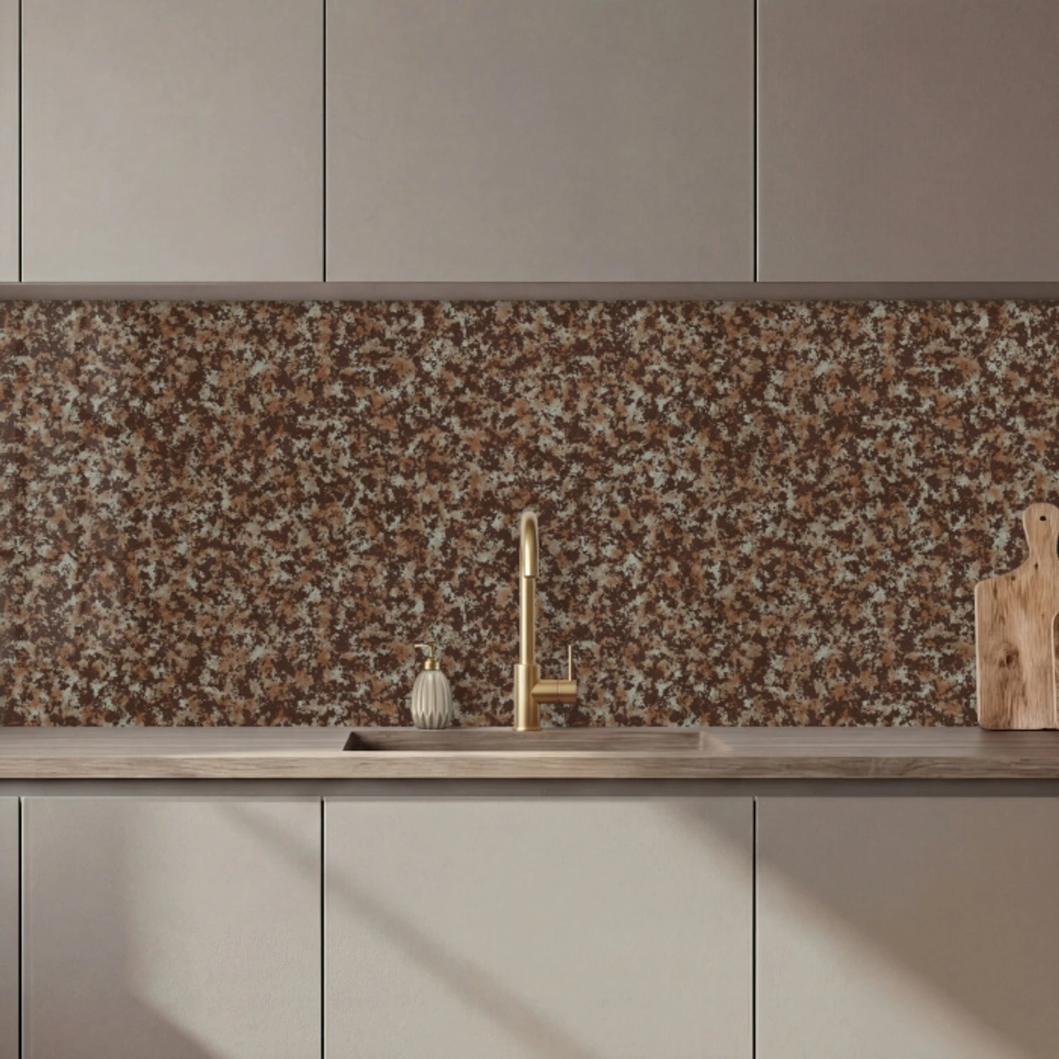 Vlekken - Roest - Bruin - Grijs keuken achterwand 2 middel 871 zz_3dshopping