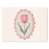 Tulp - Lijst - Ovaal - Illustratie muismat rubber klein -3d