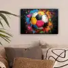 Graffiti - Voetbal - Muur - Street art - Sport canvas 2cm klein -sfeer1