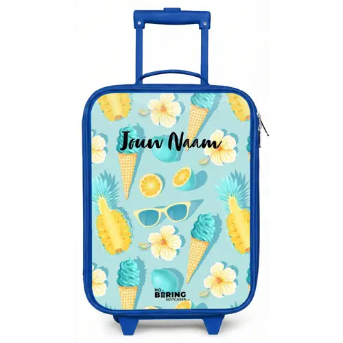 Ibiza icecream Kinderkoffer - Blauw klein -zz3dotto