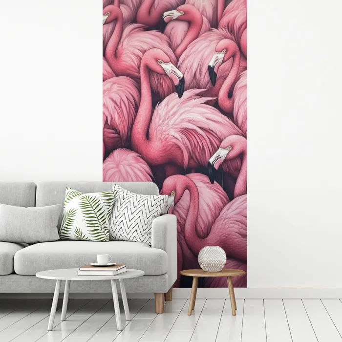 Flamingo - Roze - Dieren fotobehang vinyl groot -woonkamer