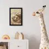 Kokosnoot - Water - Beige - Spetters fotolijst zwart zonder passe partout klein -usfeer4_kinderkamer