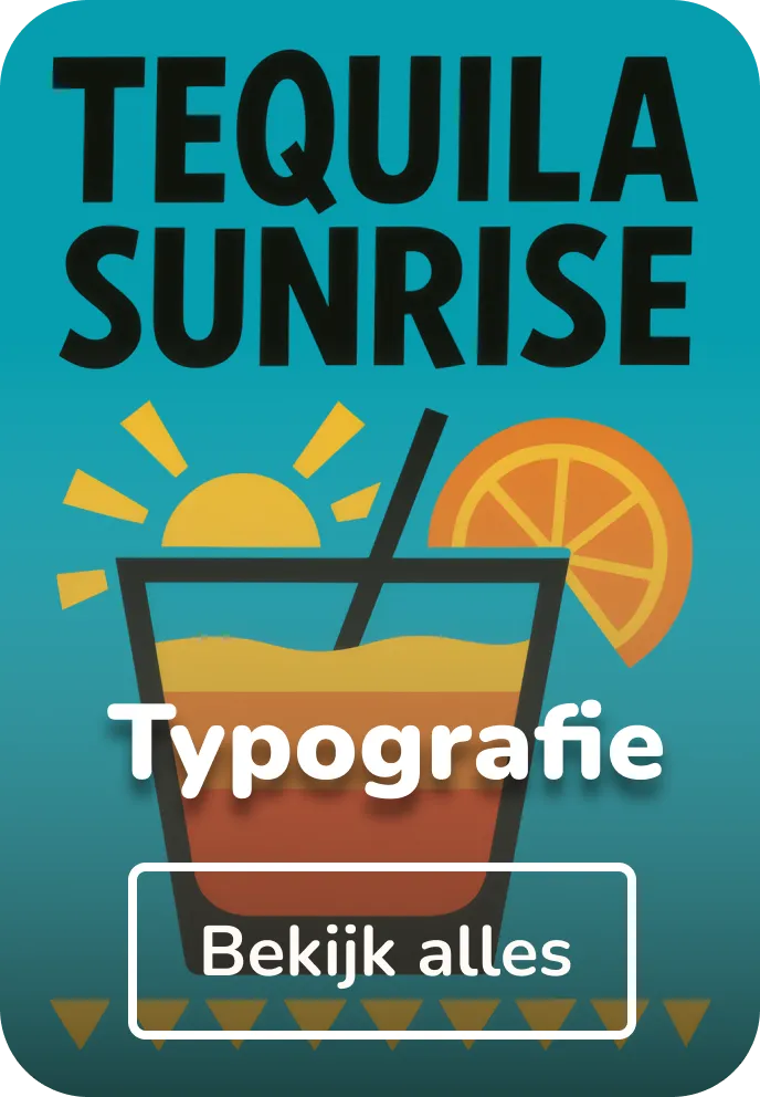 Aluminium schilderijen typografie