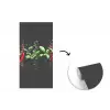 Chilipepers - Basilicum - Blaadjes - Rood fotobehang vinyl groot -3d