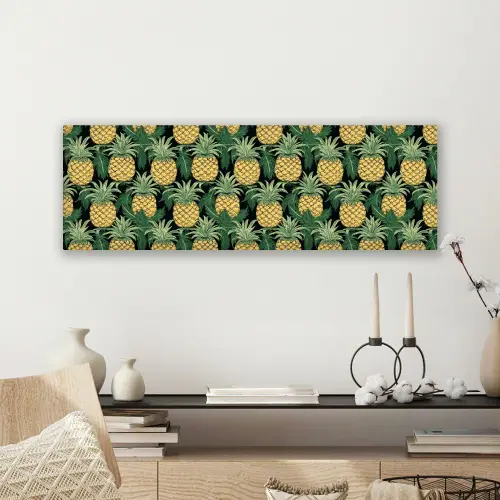 Patroon - Tropisch - Ananas - Illustratie canvas 2cm klein 828 -sfeer6