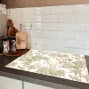 Tijger - Jungle - Vogel - Beige Inductie beschermer vinyl 3mm klein 276 -sfeer3