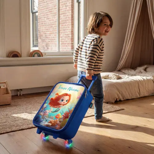 Zeemeermin - Vissen - Koraal Kinderkoffer - Blauw klein -sfeer1